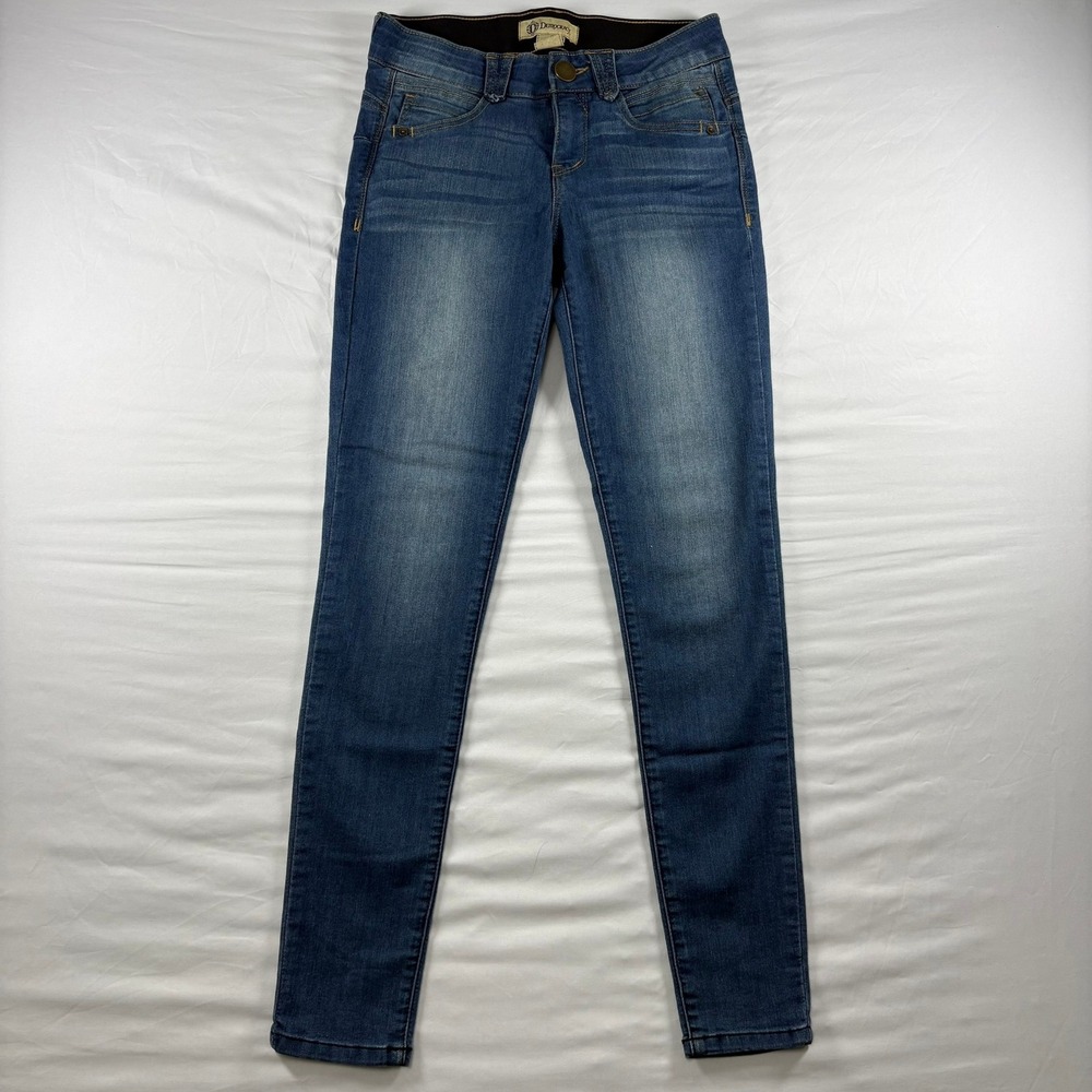 Democracy Ab solution Jeans Womens 2 Blue Skinny Stretch B1105BBNG Medium Wash
